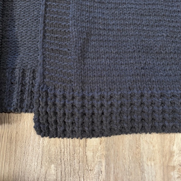 POL Cozy Crochet Granny Square Patchwork Boho Oversized Hoodie Cardigan Size L - Picture 8 of 12